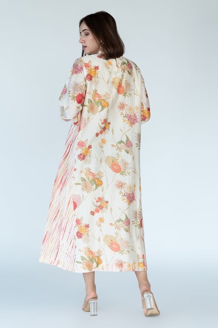 Meghna Panchmatia Florence & Shibori Print Kurta Pant Set 