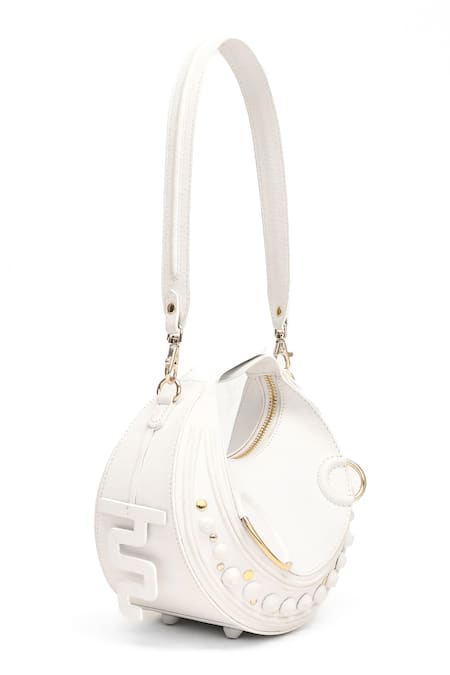 Buy_Immri_White Halo Crescent Bag 