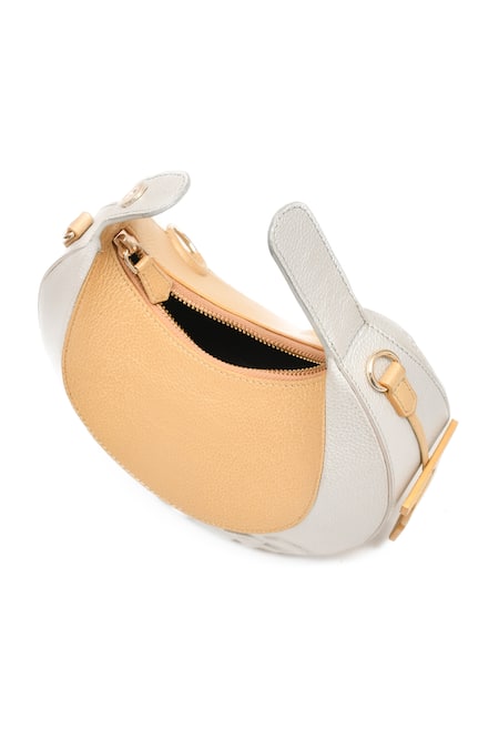 Buy_Immri_Gold Halo Celeste Crescent Bag 