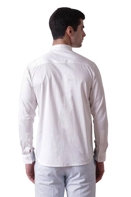 Lacquer Embassy Multi Color Cotton Satin Colorblock Checkered Printed Shirt Online at Aza Fashions Lacquer Embassy_Multi Color Cotton Satin Colorblock Checkered Printed Shirt _Online_at_Aza_Fashions