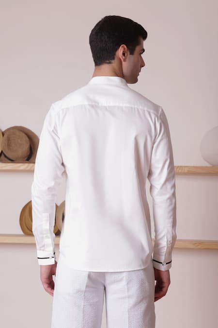 Lacquer Embassy Threadwork Pineapple Motif Shirt 