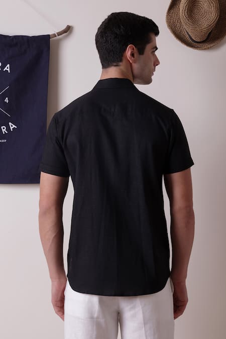 Lacquer Embassy Colourblock Panelled Shirt 