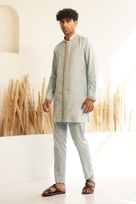 Shreyansh Designs Tarsh Placket Embroidered Kurta Set 