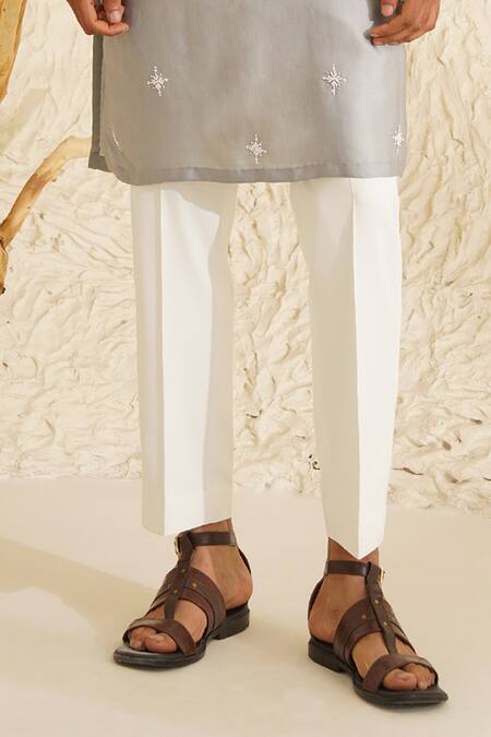 Shreyansh Designs Grey Silk, Cotton Sequins, Beads Kanishk Placement Embroidered Kurta Set Online at Aza Fashions Shreyansh Designs_Grey Silk, Cotton Sequins, Beads Kanishk Placement Embroidered Kurta Set _Online_at_Aza_Fashions