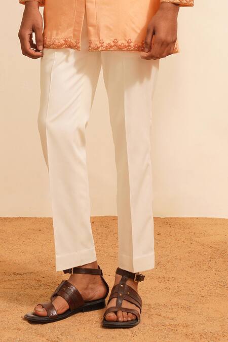 Buy Shreyansh Designs Peach Chanderi Silk Embroidery Naarang Kurta Set Online at Aza Fashions Buy_Shreyansh Designs_Peach Chanderi Silk Embroidery Naarang Kurta Set _Online_at_Aza_Fashions