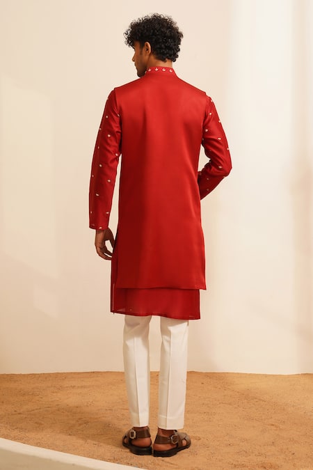 Shreyansh Designs Embroidered Bundi Kurta Set 