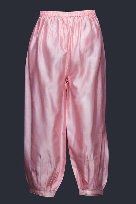 Buy Gulabo By Abu Sandeep Peach Jamdani Embellished Gota Bordered Salwar Buy_Gulabo By Abu Sandeep_Peach Jamdani Embellished Gota Bordered Salwar