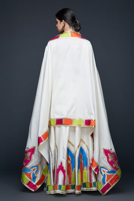 Gulabo By Abu Sandeep Color Block Border Dupatta 