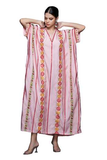 Buy Gulabo By Abu Sandeep Pink Viscose, Chanderi Silk Gota Patti, Mirrors, Gullista Vine Thread And Kaftan Online at Aza Fashions Buy_Gulabo By Abu Sandeep_Pink Viscose, Chanderi Silk Gota Patti, Mirrors, Gullista Vine Thread And Kaftan _Online_at_Aza_Fashions