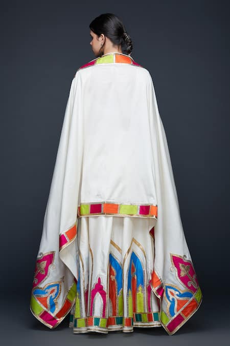 Gulabo By Abu Sandeep Architecture Motif Embroidered Lehenga 