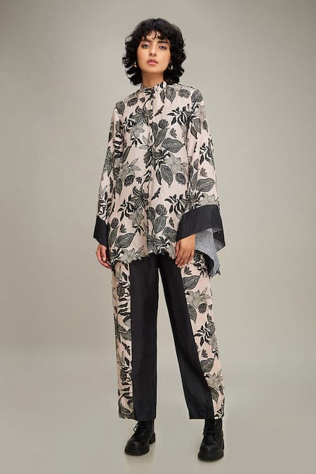 Soup by Sougat Paul Ahyana Floral Print Shirt & Pant Set 