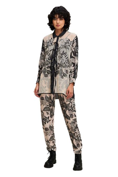 Buy Soup By Sougat Paul Off White Handloom Cotton, Linen Embroidery Ahyana Applique Shirt And Pant Set Online at Aza Fashions Buy_Soup By Sougat Paul_Off White Handloom Cotton, Linen Embroidery Ahyana Applique Shirt And Pant Set _Online_at_Aza_Fashions