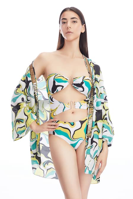 Kai Resortwear Bloom Print Cape 