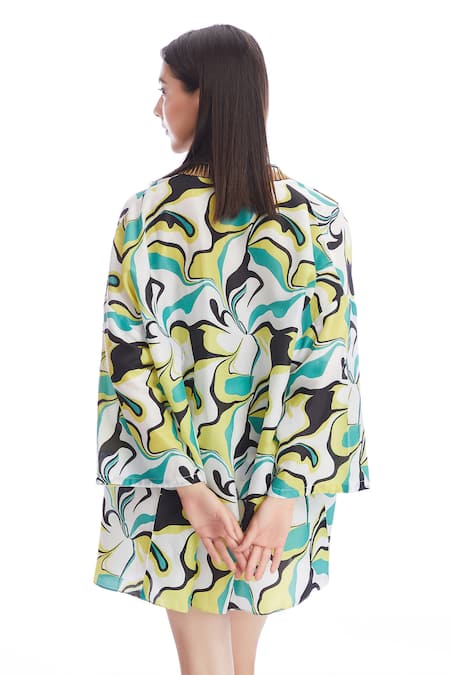 Kai Resortwear Bloom Print Cape 