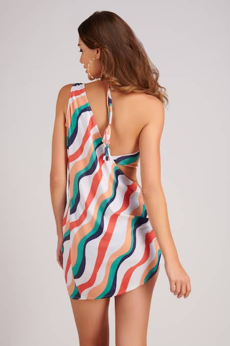 Kai Resortwear Nautica Stripe Print Cover Up 