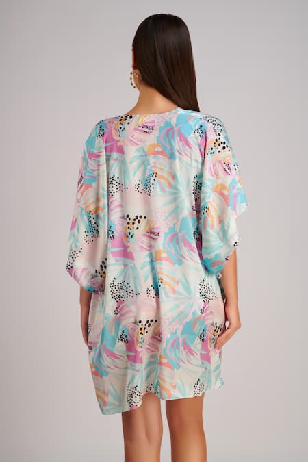 Kai Resortwear Lush Tropical Print Cape 