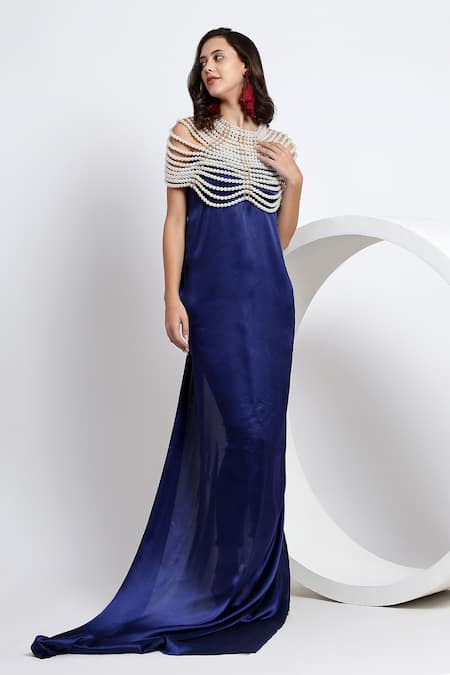 Modarta Pearl Embellished Cape 