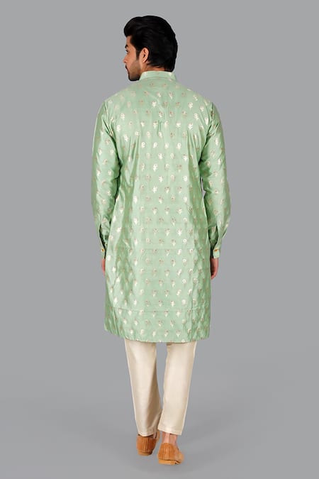 Gaurav Katta Banarasi Floral Kurta With Pant 