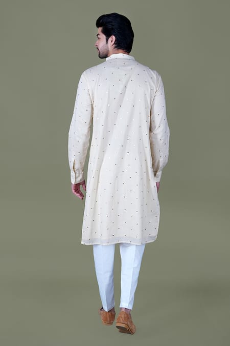 Gaurav Katta Embroidered Kurta & Aligadi Pant Set 