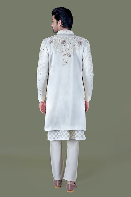 Gaurav Katta Zardosi Embroidered Sherwani Set 