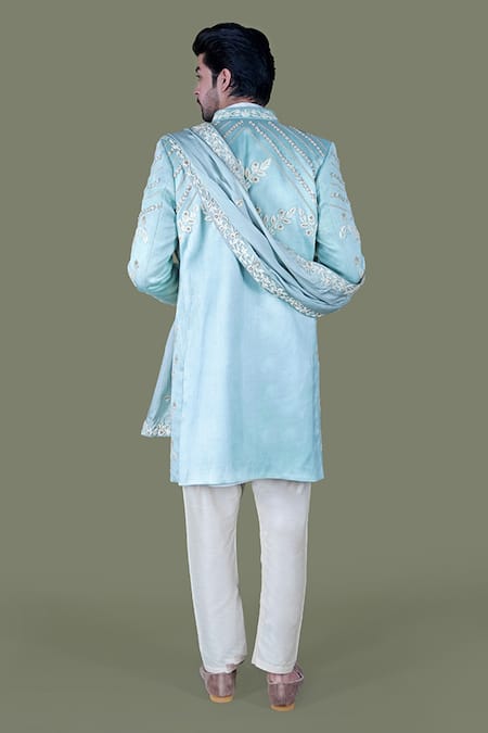 Gaurav Katta Thread Embroidered Sherwani Set 