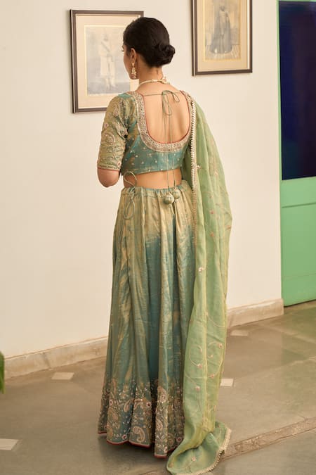 Apeksha Jain Label Nayab Zardozi Embroidered Lehenga Set 