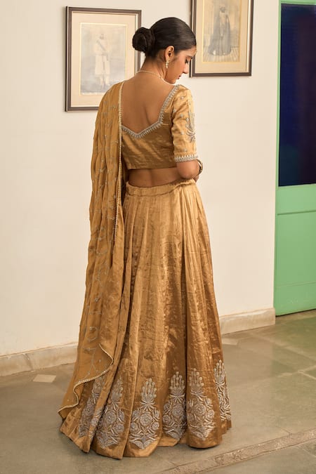 Apeksha Jain Label Hand Embroidered Lehenga Set 