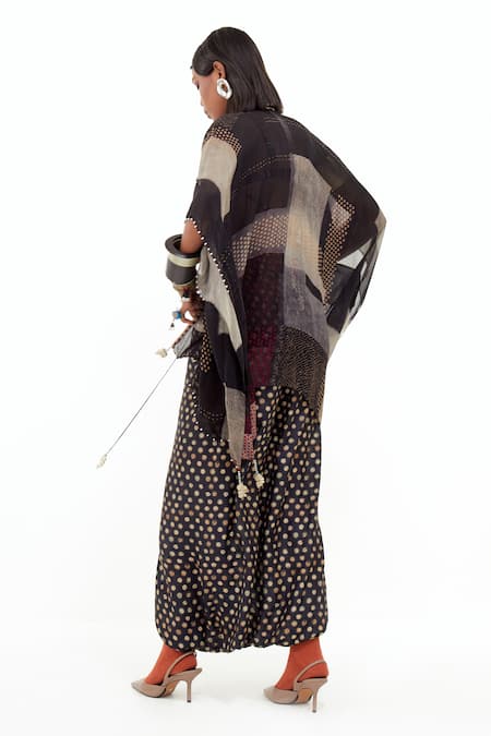 Shop Aseem Kapoor Multi Color Cotton, Silk Embroidery Kama Bohemian Tribe Print And Blouse at Aza Fashions Shop_Aseem Kapoor_Multi Color Cotton, Silk Embroidery Kama Bohemian Tribe Print And Blouse _at_Aza_Fashions