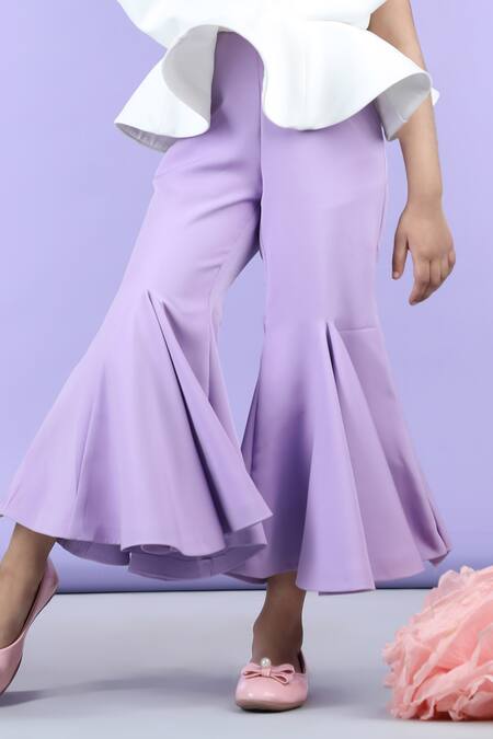 The Little Celebs Purple Crepe Sleeveless Flared Jumpsuit at Aza Fashions The Little Celebs_Purple Crepe Sleeveless Flared Jumpsuit _at_Aza_Fashions