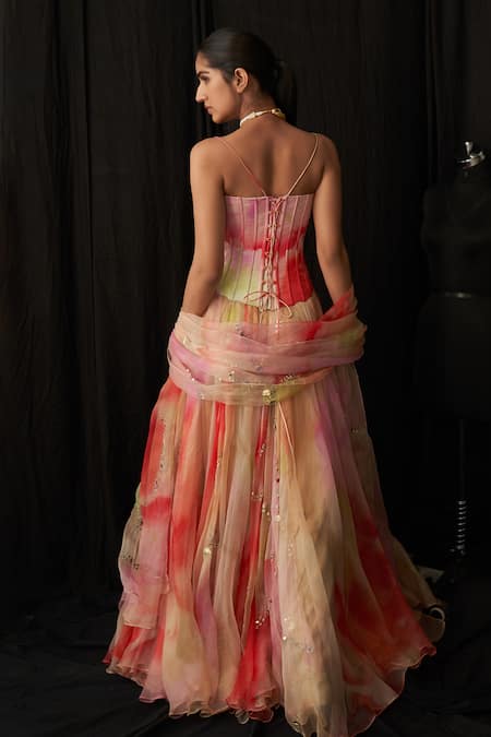 Mahima Mahajan Wakima Rang Print Anarkali Set 