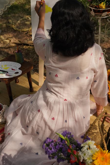 Buy Label Earthen Pink Jacquard Embroidery Collared Kurta And Pant Set Online at Aza Fashions Buy_Label Earthen_Pink Jacquard Embroidery Collared Kurta And Pant Set _Online_at_Aza_Fashions