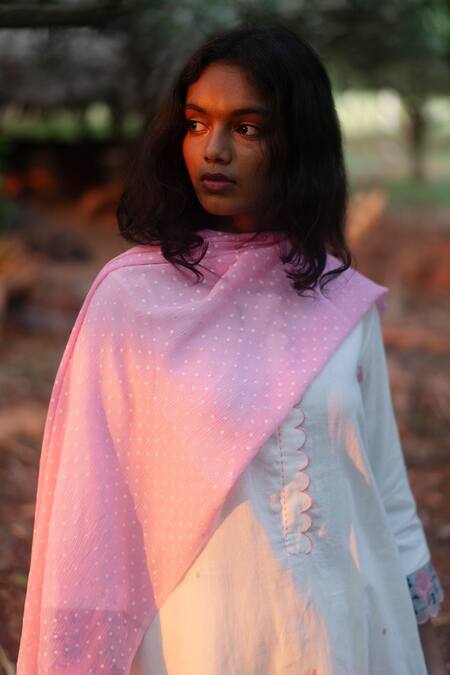 Buy Label Earthen Ivory Jacquard Embroidery Round Neck Kurta Pant Set Online at Aza Fashions Buy_Label Earthen_Ivory Jacquard Embroidery Round Neck Kurta Pant Set _Online_at_Aza_Fashions