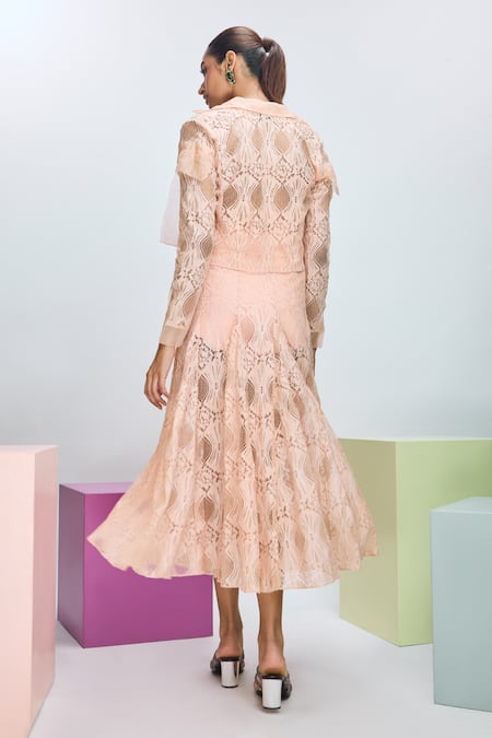 Nirmooha Solid Jacket & Skirt Set 