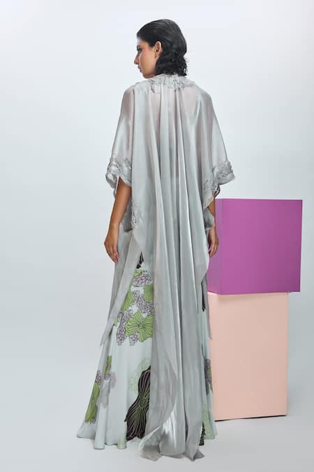 Nirmooha Hand Embroidered Jacket Pant Set 