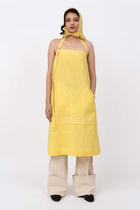 Leh Studios Lemonade Solid A-Line Dress 