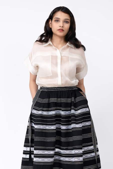 Leh Studios Solid Collared Dress 