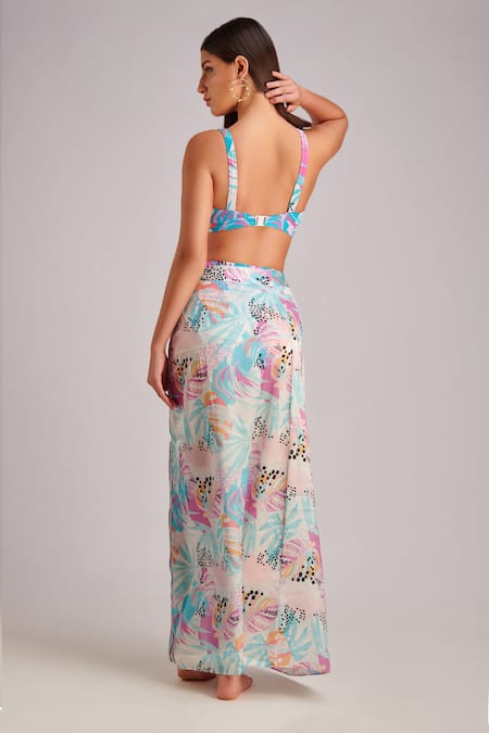 Kai Resortwear Lush Tropical Print Bikini Set 