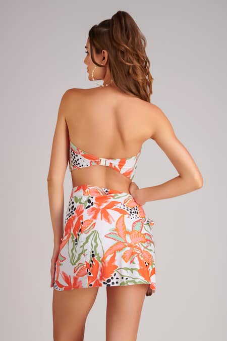 Kai Resortwear Autumn Tropical Print Bikini Set 