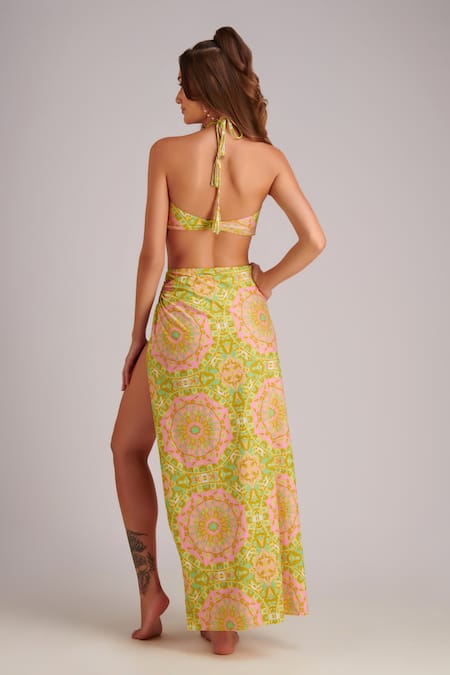 Kai Resortwear Tropical Floral Printed Bikini Set 