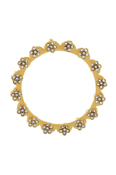 Tribe Amrapali Jenisha Floral Scallop Bangle- Single Pc 