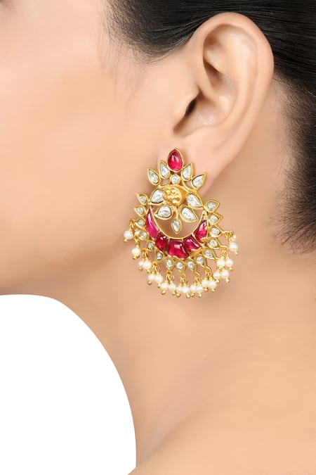 Tribe Amrapali Maheshi Chandbali Earrings 