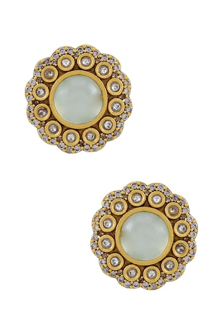 Tribe Amrapali Pakhi Floral Studs 