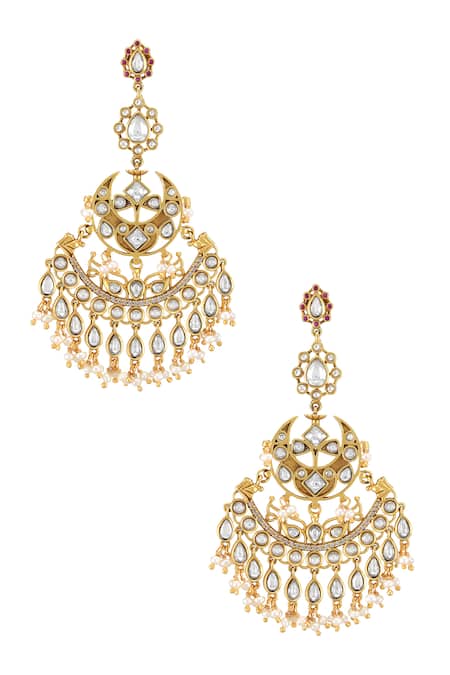 Tribe Amrapali Malaya Floral Cutwork Earrings 