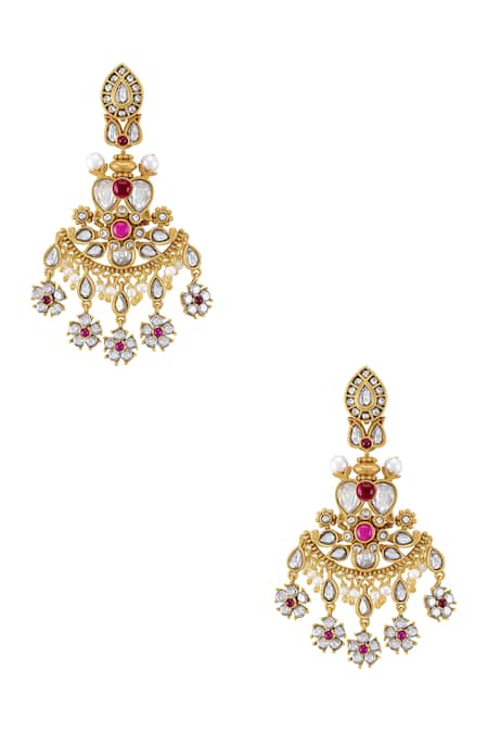 Tribe Amrapali Chakrika Embellished Earrings 