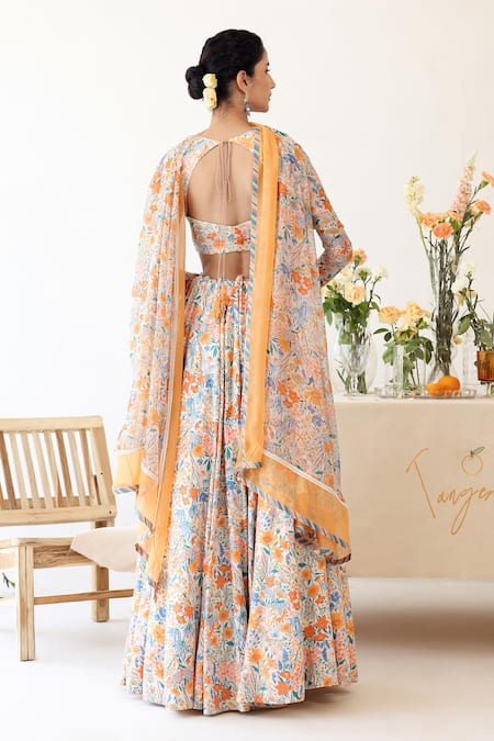 Baise Gaba Sunlit Floral Print Lehenga 