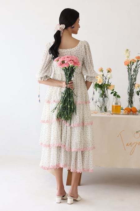 Baise Gaba Lush Polka Dot Print Dress 