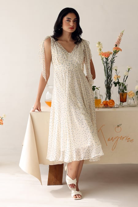 Baise Gaba Melody Polka Dot Print Dress 