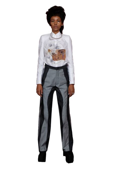 Buy_Quod_Blue 100% Cotton Bones Denim Jeans_Online_at_Aza_Fashions