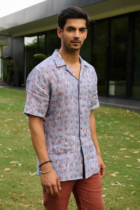 Philocaly Bloomy Floral Print Shirt 