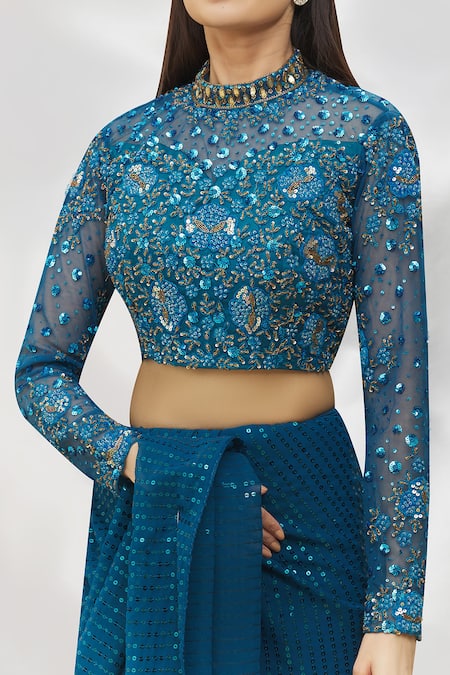 Party Wear Embroidery Coffee Color Heavy Flair Net Lehenga With High Neck  Blouse at Rs 4000 in Agra